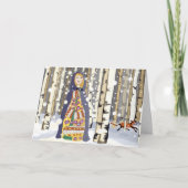 Winterkerstkaart Feestdagen Kaart (Voorkant)