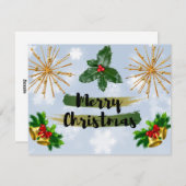 Winterkerstkaart Feestdagenkaart (Voorkant / Achterkant)