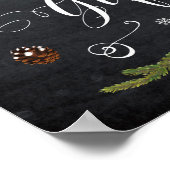 winterkerstkaarten en cadeaubonnen ondertekenen br poster (Hoek)