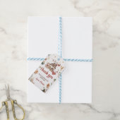 Winterkerstkoekjes Verjaardagsgunst Cadeau Labels Cadeaulabel (Met Touw)