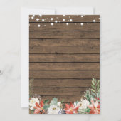 Winterkerstlaarzen en Bubble Vrijgezellenfeest Kaart (Achterkant)