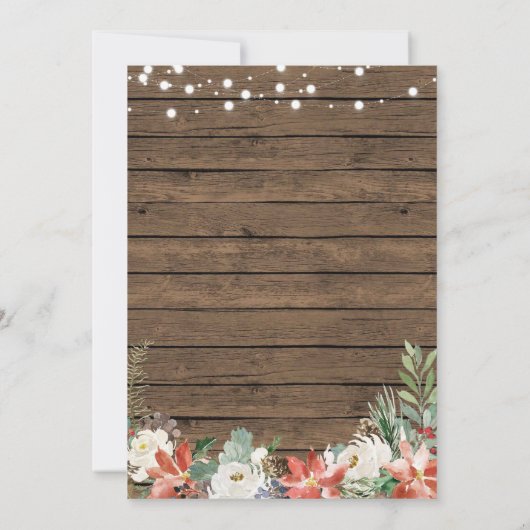 Winterkerstlaarzen en Bubble Vrijgezellenfeest Kaart (Achterkant)