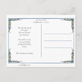 winterkerstman met Cadeaus Briefkaart (Achterkant)