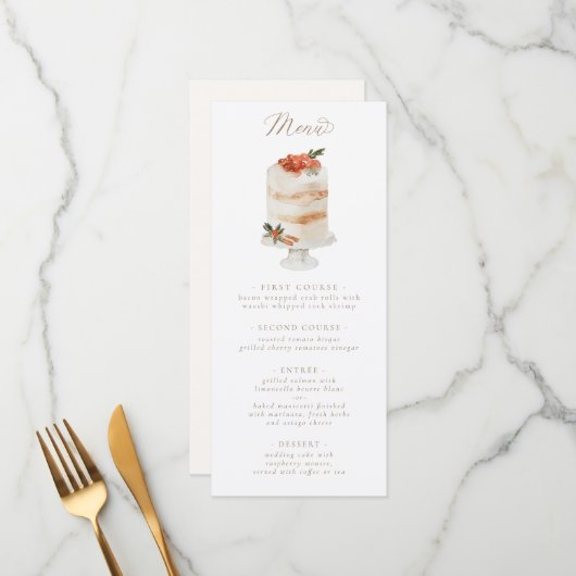 Winterkerstmanke Menu (Voorkant / Achterkant in situ)