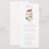 Winterkerstmanke Menu (Voorkant / Achterkant)