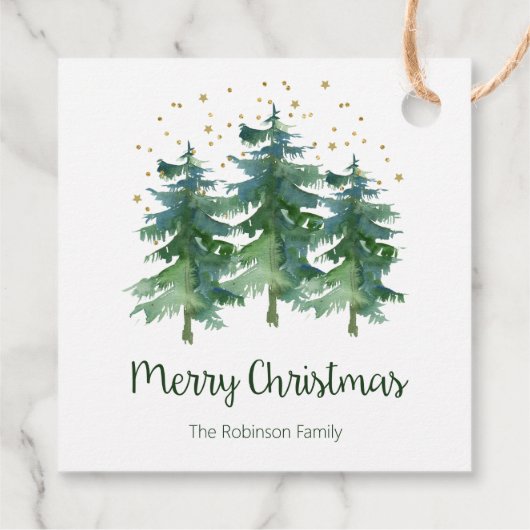 Winterkerstmis Bedankjes Labels (Achterkant)