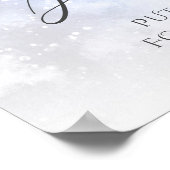 WinterKerstmis Het is koud buiten Baby shower Poster (Hoek)