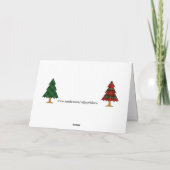 Winterkerstmis Kaart (Achterkant)