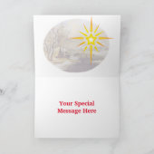 Winterkerstmis Kaart (Binnen)