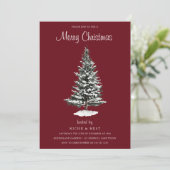 WinterKerstmis: Moderne winterfeest Kaart (Staand voorkant)