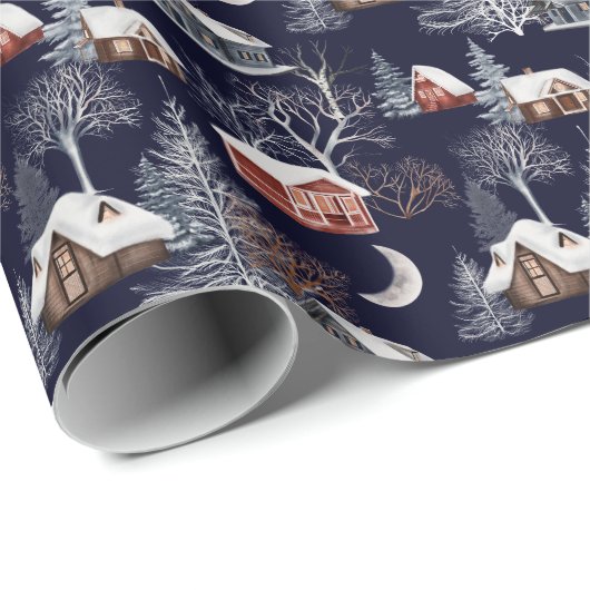 Winterkerstpatroon Cadeaupapier (Rol Hoek)