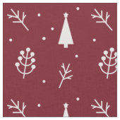 Winterkerstpatroon Stof (Close Up)