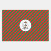 Winterkerstpommeren (wit) Dog Scarf Snow Inpakpapier Vel (Voorkant 2)