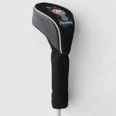 Winterkerstpyjama olifant golfheadcover (Schuin)