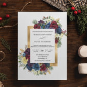 WinterkerstRoos Floral Weddenschap Waterverf Flyer