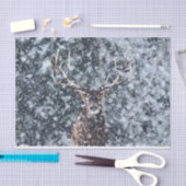 Winterkerstsneeuw Deer Tissuepapier (Craft)