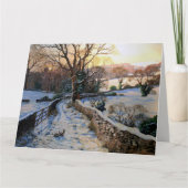 winterkerstsneeuwlandschap kaart (Voorkant)