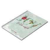 winterkerstvakantie Joy to World Notitieboek (Linkerzijde)
