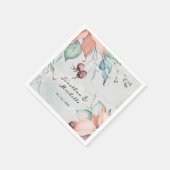 Winterkerstvakantie Waterverf bruiloft Servet (Hoek)