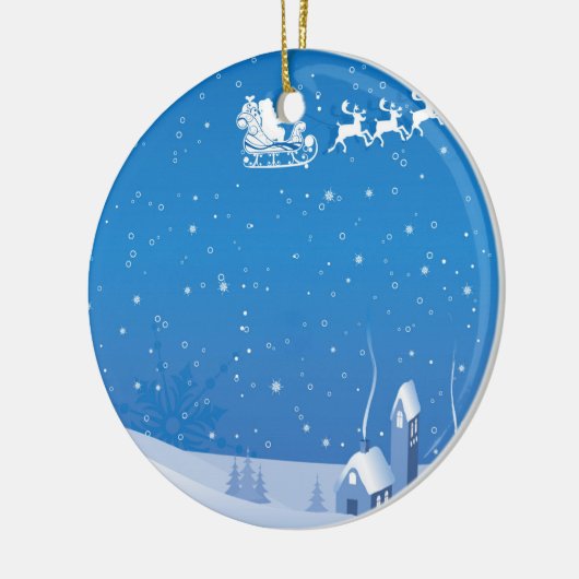 Winterkerstversiering Keramisch Ornament (Links)