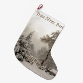 Winterkerstvoorraad - Aangepersonaliseerde voorraa Grote Kerstsok (Voorkant (Hangend))