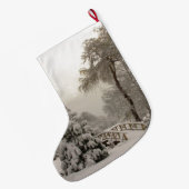 Winterkerstvoorraad - Aangepersonaliseerde voorraa Grote Kerstsok (Achterkant (Hangend))