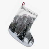 Winterkerstvoorraad - Aangepersonaliseerde voorraa Grote Kerstsok (Voorkant (Hangend))