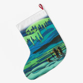 Winterkerstvoorraad - Aangepersonaliseerde voorraa Grote Kerstsok (Achterkant (Hangend))