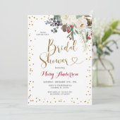 Winterkerstwitte Vrijgezellenfeest Kaart (Staand voorkant)