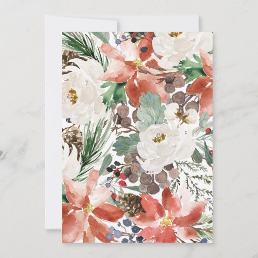 Winterkerstwitte Vrijgezellenfeest Kaart (Achterkant)