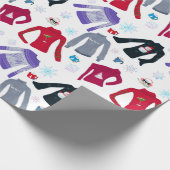 Winterkerstzweet en warme chocolade cadeaupapier (Hoek)