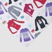 Winterkerstzweet en warme chocolade tissuepapier (Detail)