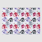 Winterkerstzweet en warme chocolade tissuepapier (Voorkant)