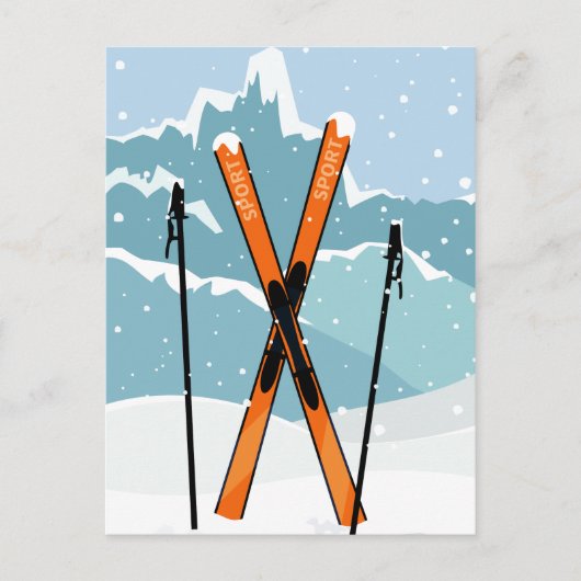 Winterkeuken briefkaart (Voorkant)
