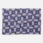 Winterkeukenhanddoek voor snoepgoed theedoek (Horizontaal)