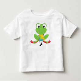 Winterkikker, kalkskikker, groene kikker, ski's, k kinder shirts