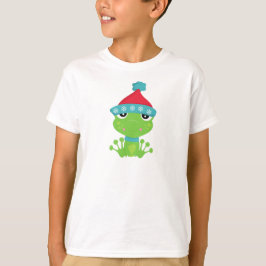 Winterkikker, stekker, groene kikker, scharretje, t-shirt
