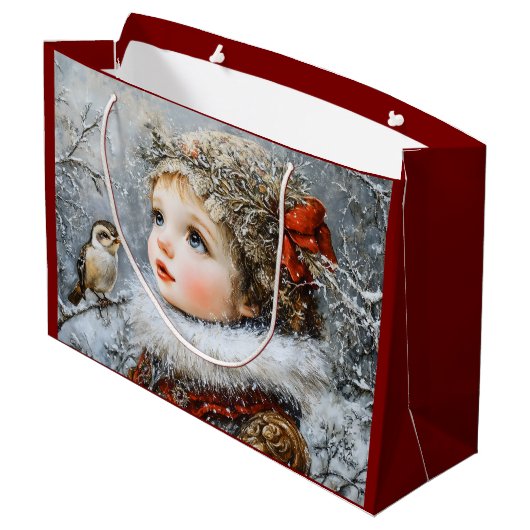 Winterkind Groot Cadeauzakje (Achterkant Gekanteld)