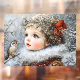 Winterkind Raamsticker