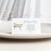 Winterkinderboekjes voor het baby-kaartje informatiekaartje