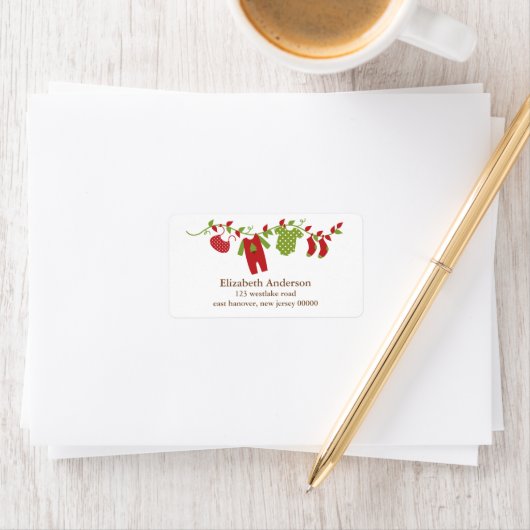 Winterkleding Adresetiketten Etiket (Insitu)