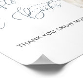 Winterkleding Baby shower Cadeau Boek Poster (Hoek)