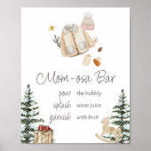 Winterkleding Het is koud buiten Mom Osa Bar Poster (Voorkant)