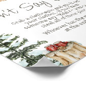 Winterkleding Het is koud buiten Zeg geen Baby Poster (Hoek)