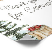 Winterkleding Koud Buiten Bedankt voor je komst Poster (Hoek)