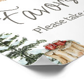 Winterkleding zijn koude buiten Baby shower gunste Poster (Hoek)