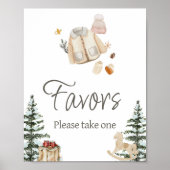 Winterkleding zijn koude buiten Baby shower gunste Poster (Voorkant)