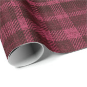 winterklei rood en zwart geblazen kerst cadeaupapier (Rol Hoek)