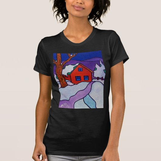 Winterkleur bij Piliero T-shirt (Voorkant)