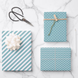 Winterkleuren Inpakpapier Vellen Set 5